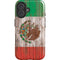 Mexican Flag Dark Wood iPhone 16 Plus Magsafe Impact Case